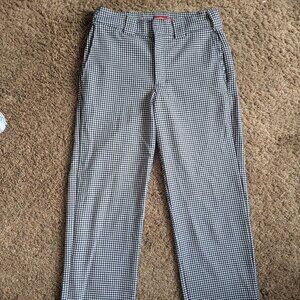Dickies B&W Gingham Punk Pants, Sz 3